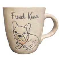 French Kisses French Bulldog With Bandana Mug By Spectrum Coffee 16 Oz Mug - £14.24 GBP