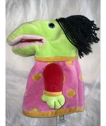 Vintage 1999 Manhattan Toy Green Faced Hand Puppet With Black Hair - $40.70 CAD