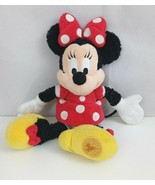 Disneyland Walt Disney World Minnie Mouse 10&quot; Fuzzy Plush Authentic Stamped - $27.15 CAD