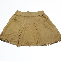 Free People Relaxed Festival Peasant Style Skirt w Pockets and Fringe Si... - £21.61 GBP