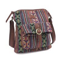 Annmouler Vintage Women Shoulder Bag Fabric Crossbody Bag Brand Designer Handbag - £43.04 GBP