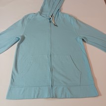 Arizona Original Jeans Men Blue Cotton Blend Drawstring Full Zip Hoodie Jacket M image 11