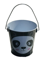Adorable Animal Lover Party Panda Favor Tin Pail Candy Holder 4 Inches - £10.80 GBP