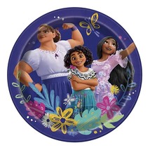 Encanto Dessert Plates Birthday Party Supplies Mirabel Madrigal 8 Count New - £3.15 GBP
