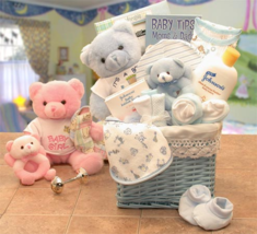 Sweet Baby of Mine New Baby Basket - Blue - Baby Bath Set - Baby Boy Gift Basket - £60.06 GBP