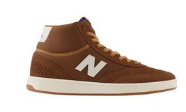 GENUINE NEW BALANCE SIZE 12 D NUMERIC 440 BROWN WHITE HIGH SKATE SHOE NM... - $74.15