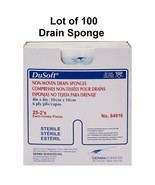 100 Ct, Drain Sponge I.V / Drain Split Dressing Sterile 4 x 4&quot; 6-Ply DuSoft - $466.30 MXN