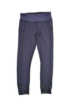 Lululemon Striped Leggings Womens 4 Purple Cropped Work Out Yoga Pants - £17.32 GBP