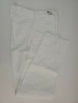 Hospitality Hotel Chef Pants White Zipper Flat Front Unisex Youth Size 16 - $17.22