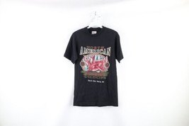 Vtg 90s Streetwear Mens Small Faded Spell Out White Tail Deer Buck T-Shirt USA - £31.11 GBP