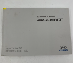 2014 Hyundai Accent Owners Manual Handbook OEM A01B34036 - £25.17 GBP