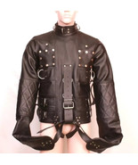 Mens Real Leather Heavy Duty Straight Jacket Cowhide Leather Straitjacket - $2,646.15 MXN