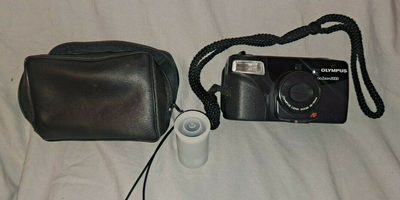 Olympus Zoom 2000 35mm Point & Shoot Film Camera Put batteries in Powered up - £52.30 GBP