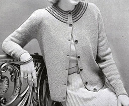 1950s Capri Cardigan - Knit pattern (PDF) - £2.27 GBP