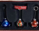 ST.NICHOLAS SQUARE CHRISTMAS PHOTO HOLDERS SET OF 3 Ball holiday - $11.20