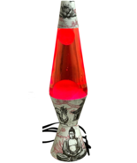 Lava Lamp The Original, Dragon Pink Buddha Lotus Flower Red Liquid 14.5&quot;... - $40.14