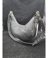 New NWT Jules Kae Zola Black Faux Vegan Leather Adjustable Strap Crossbo... - $29.21