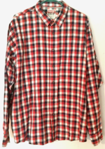 Wrangler shirt button close size XL men collar plaid long sleeve 100% co... - £9.49 GBP