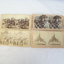 Stereoscopic Card Iowa Fortress Monroe Kearsarge S S RIE de Janeiro  1898 - £26.40 GBP