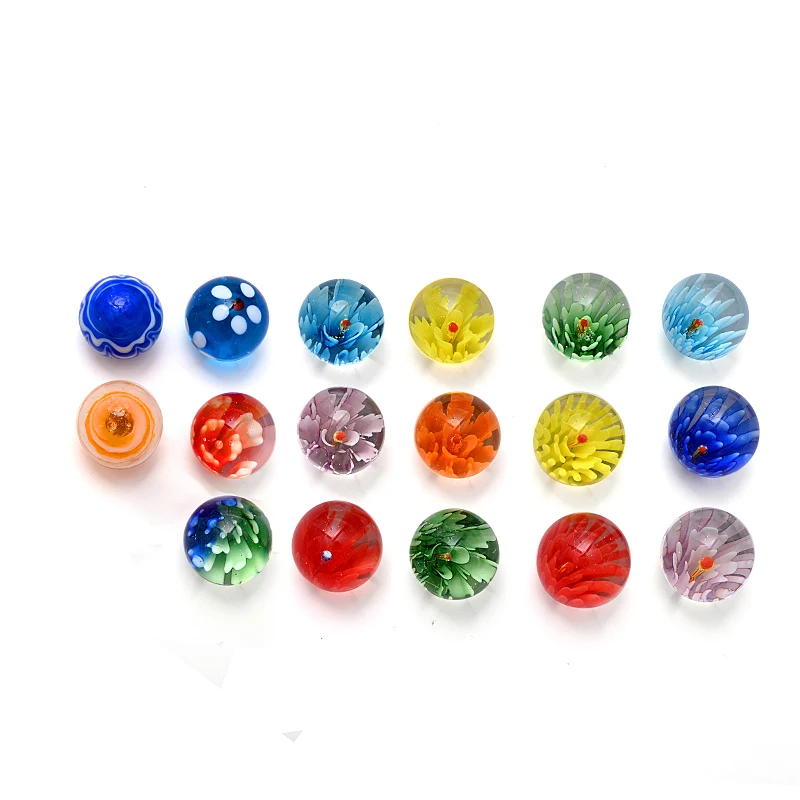 17Pcs 25MM Colorful Glass Marbles Kids Marble Run Game Marble Solitaire Toy Accs - £27.19 GBP