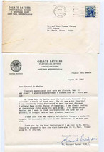 Oblate Fathers Provincial House Letter 1967 Tom Whelan Fr Bernard Vedder - $17.82