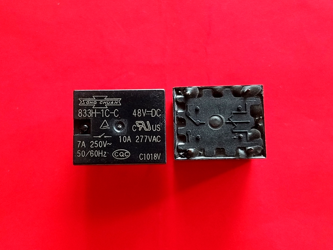 833H-1C-C, 48VDC Relay, SONG CHUAN Brand New!!