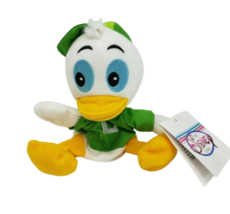 Disney Store Louie Duck Tales Green B EAN Bag Stuffed Animal Plush Toy W Tag - £18.63 GBP