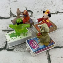 Disney McDonalds Toys Clam Shell Movie Cases W Figures Flubber Mickey La... - $11.88