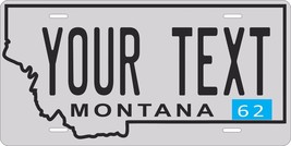 Montana 1962 License Plate Personalized Custom Auto Bike Motorcycle Moped tag - £8.61 GBP+