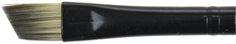 Black Silver Short Handle Brush-Angle, Size: 1/3 - £5.72 GBP