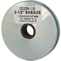 Sheave, Wire Rope, 1/8 In Max Cable Size, 685 Lb Max - £28.31 GBP