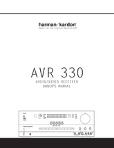 Harman Kardon AVR-330 AV Receiver Owners Manual - £16.73 GBP