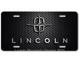 Lincoln Old Logo Inspired Art on Mesh FLAT Aluminum Novelty License Tag ... - $17.99