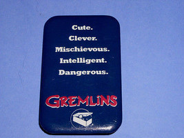 Gremlins Movie Pinback Button Vintage 1984 Warner Bros - £15.73 GBP