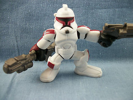 Hasbro 2010 Star Wars Galactic Troopers Action Figure 2 1/2&quot; White / Burgandy  - £1.49 GBP