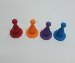 1996 Where in Time Is Carmen Sandiego Board Game Lot of 4 Pawn Mover Part - $3.47