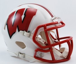 *Sale* Wisconsin Badgers Speed Mini Ncaa Football Helmet - Ship Fast! - £24.40 GBP