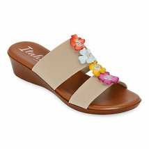 Italiana by Italian Shoemakers Women&#39;s Julliet Wedge Sandals 11M Bright Floral - £35.44 GBP