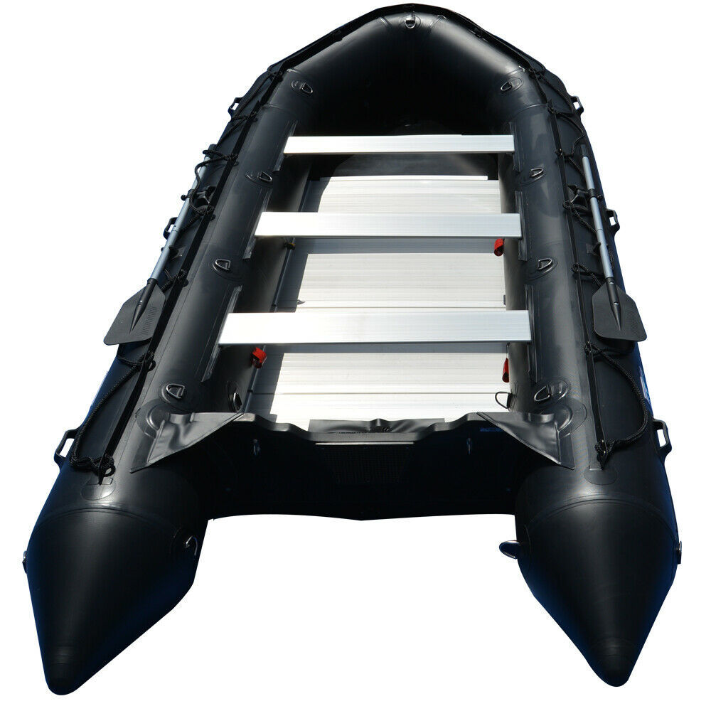 BRIS 15.4 ft Inflatable Boat Inflatable Rescue Fishing Pontoon Boat Dinghy-  Inflatable Boat