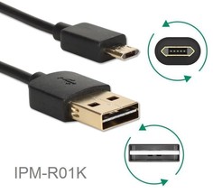 1Ft Reversible Usb-A Male To Reversible Usb Micro-B Sync &amp; Charger Cable... - $16.99