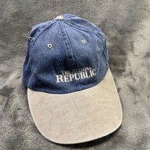 The Arizona Republic Hat Baseball Cap Adjustable Denim Blue Tan - $34.99