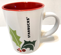 Starbucks 2011 Holiday Holly and Berries Christmas 9 oz Coffee Tea Cup Mug - £8.34 GBP