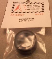Scale Detail Accessories / Resin Asphalt Racing Tire - 14&quot; Wide X 27&quot; Tall - $2.75