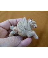 Y-PEG-RU-738 Tan jasper PEGASUS flying wings horse Figurine gemstone statue - €21,56 EUR