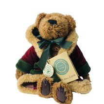 BOYDS Bears Collection Poopa Bear Retired Maroon and Green Soft Robe 10&quot;... - £20.59 GBP