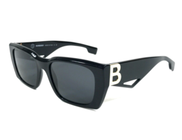 Burberry Sunglasses Poppy B4336 3928/87 Polished Black Frames with Gray Lenses - $237.59