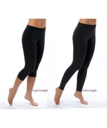 M. Rena High Quality Extra Soft Capri &amp; Full Length Seamless Rayon Leggings - £21.80 GBP+