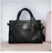 Black Color Coach &quot;Mia&quot; Satchel Bag - $381.15