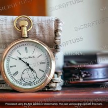 Vintage Antique Brass American Elgin Pocket Watch Cadeau de collection. - £19.58 GBP