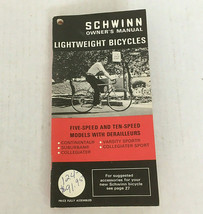 Vintage 1972 Schwinn owner&#39;s manual for lightweight bicycles  - £19.09 GBP